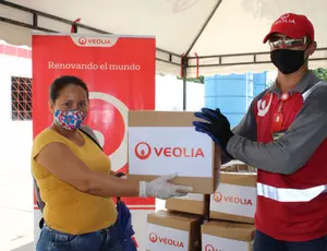 Entrenadores Deportivos y Gestores Culturales de Magangué Recibieron Mercados de Veolia