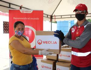 Entrenadores Deportivos y Gestores Culturales de Magangué Recibieron Mercados de Veolia